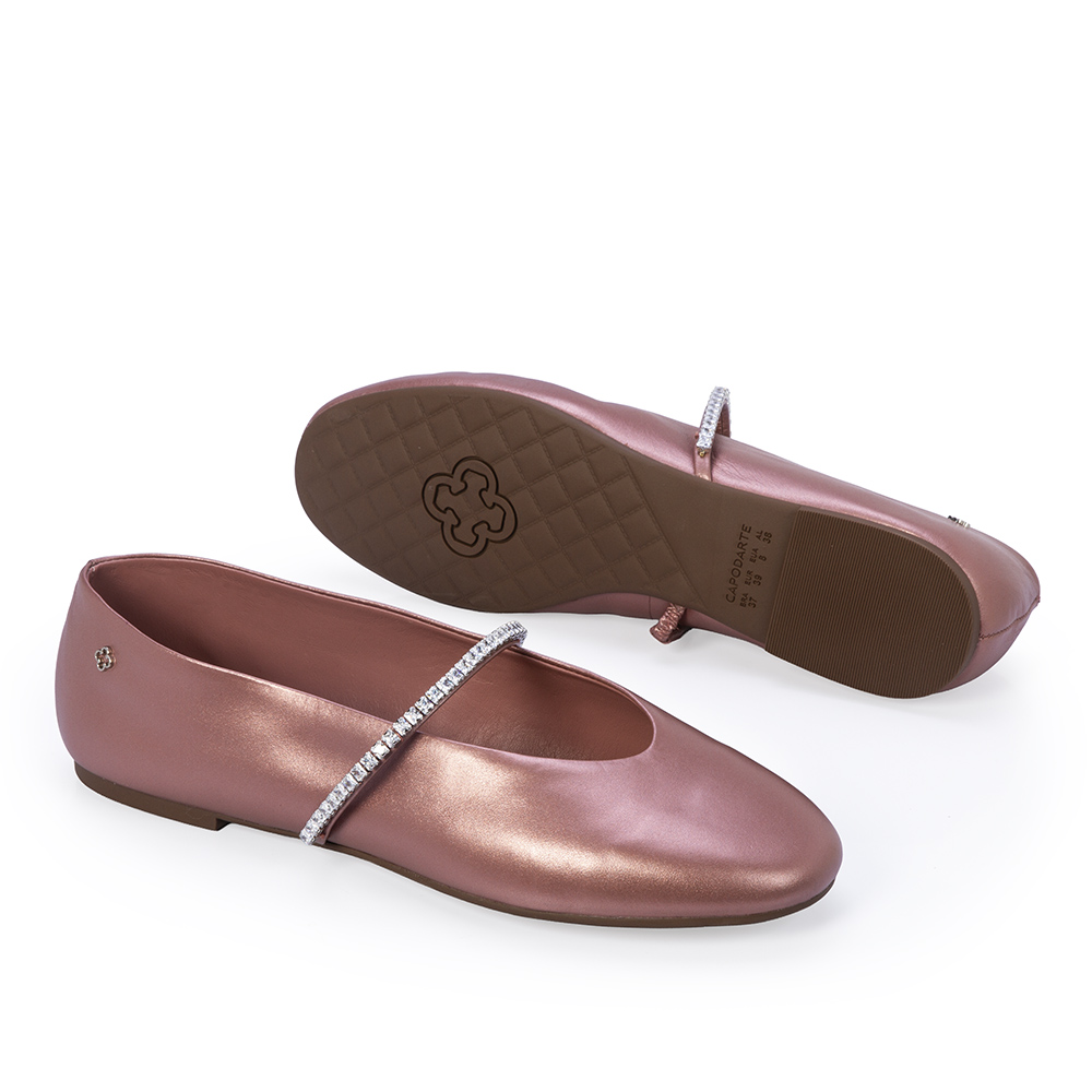 SAPATILHA DE COURO ROSA MALVA image number 3