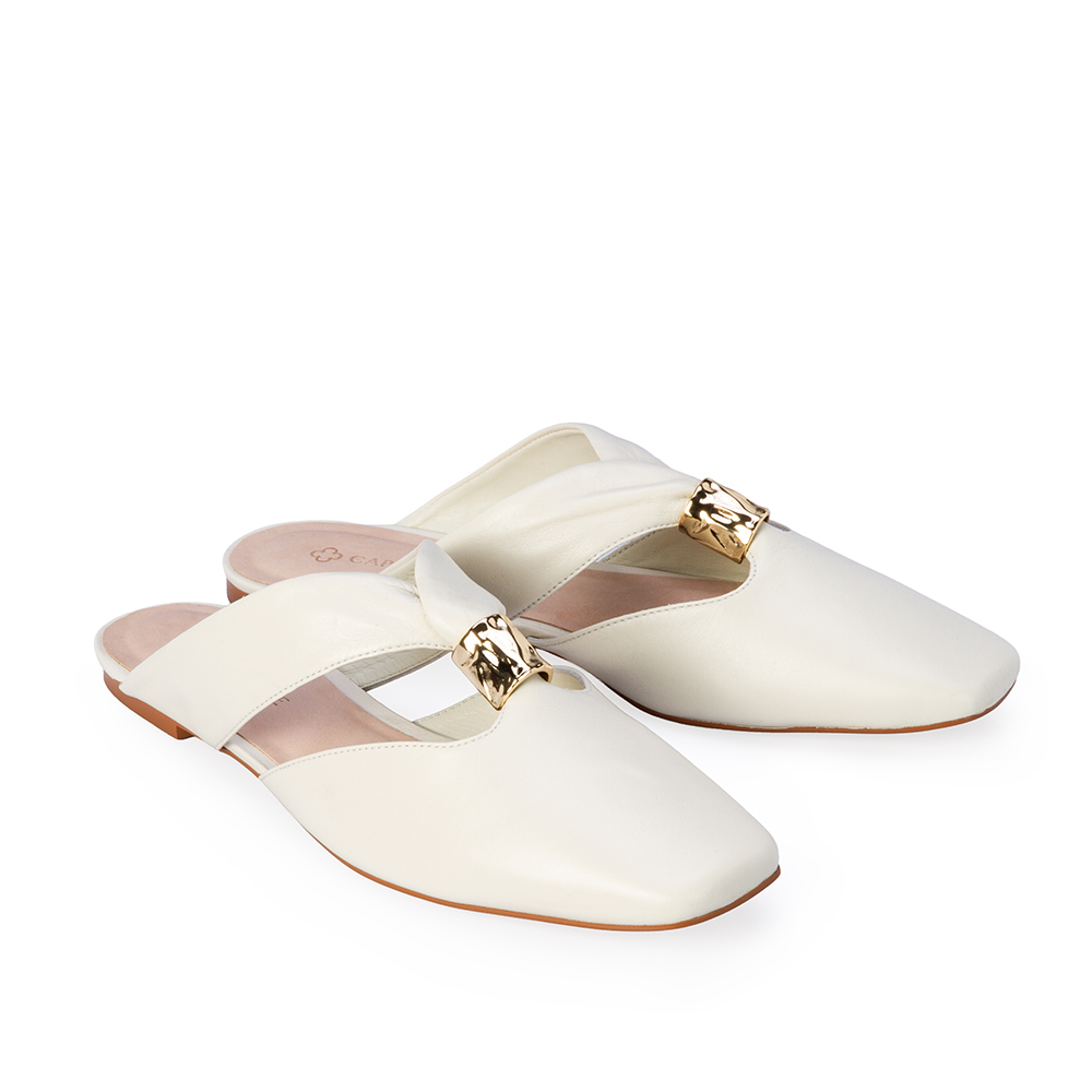 MULE BRANCA DUNA DE COURO image number 2