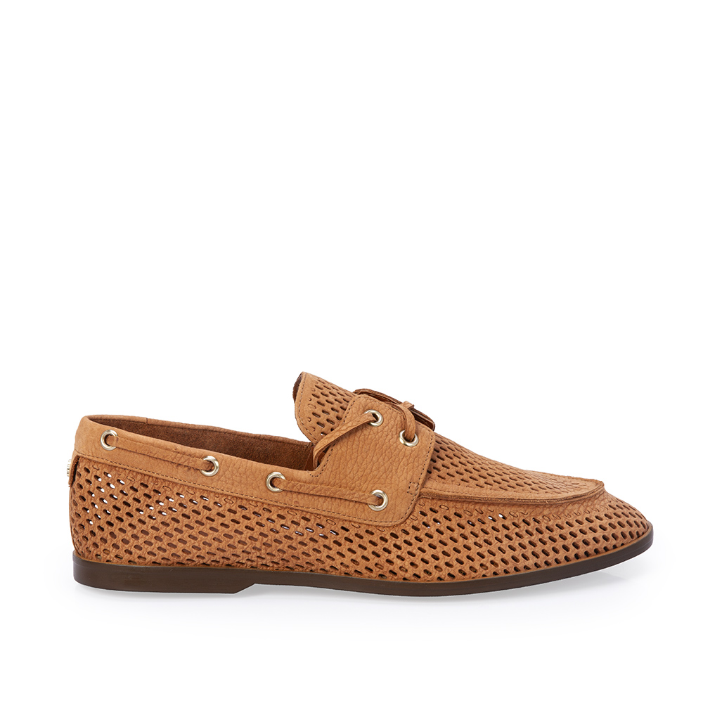 LOAFER MOCASSIM CARAMELO DE COURO NOBUCK image number 0