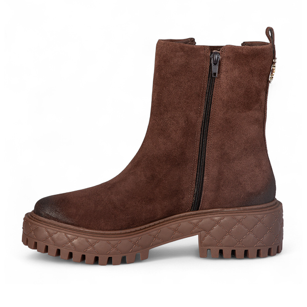 BOTA CANO M&Eacute;DIO MARROM CAMUR&Ccedil;A SUEDE image number 2