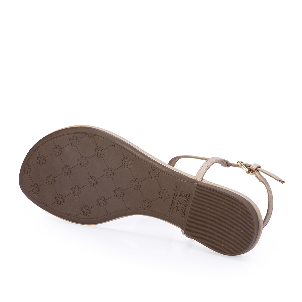 SAND&Aacute;LIA RASTEIRA DE COURO NUDE SEDA image number 3