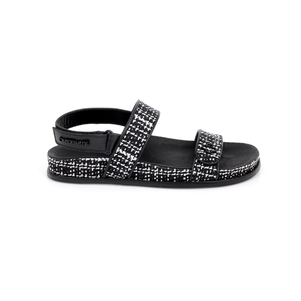 PAPETE PRETO E BRANCO COM VELCRO image number 0