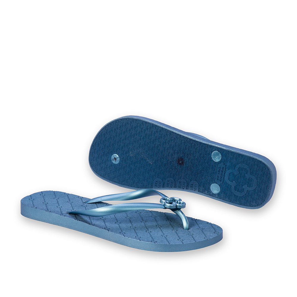 CHINELO DE DEDO AZUL PEROLADO MONOGRAMA image number 3