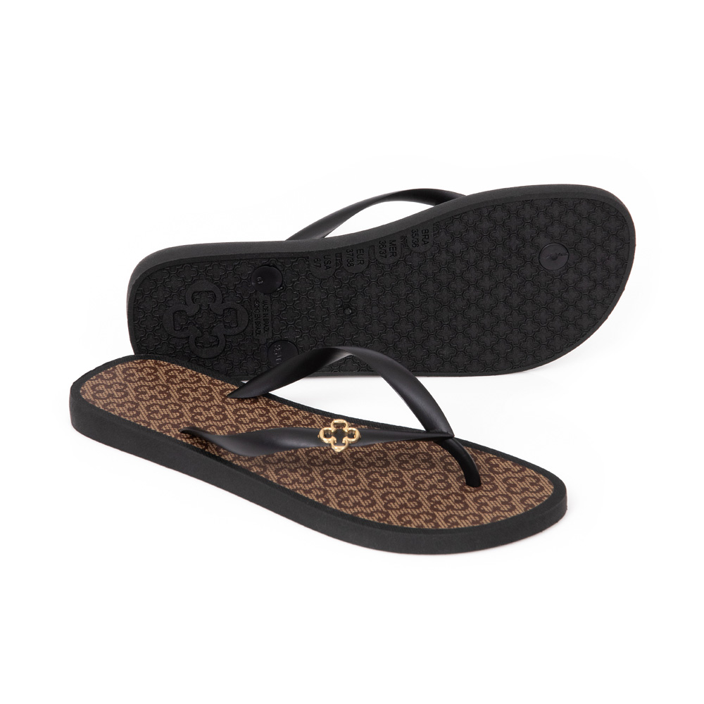 CHINELO DE DEDO INJETADO PRETO MONOGRAMA image number 3