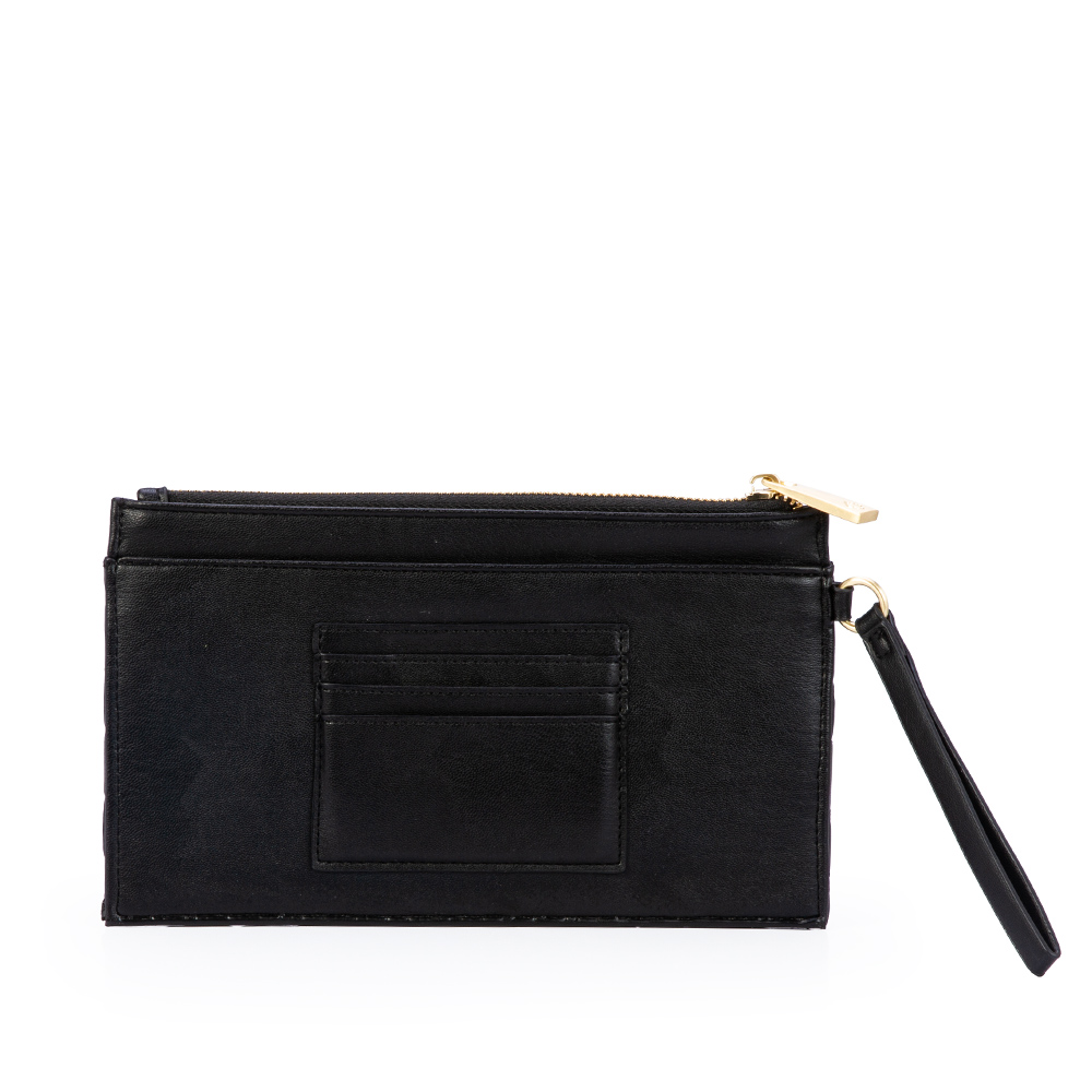 CARTEIRA PRETA MATELASS&Ecirc; COM Z&Iacute;PER image number 2