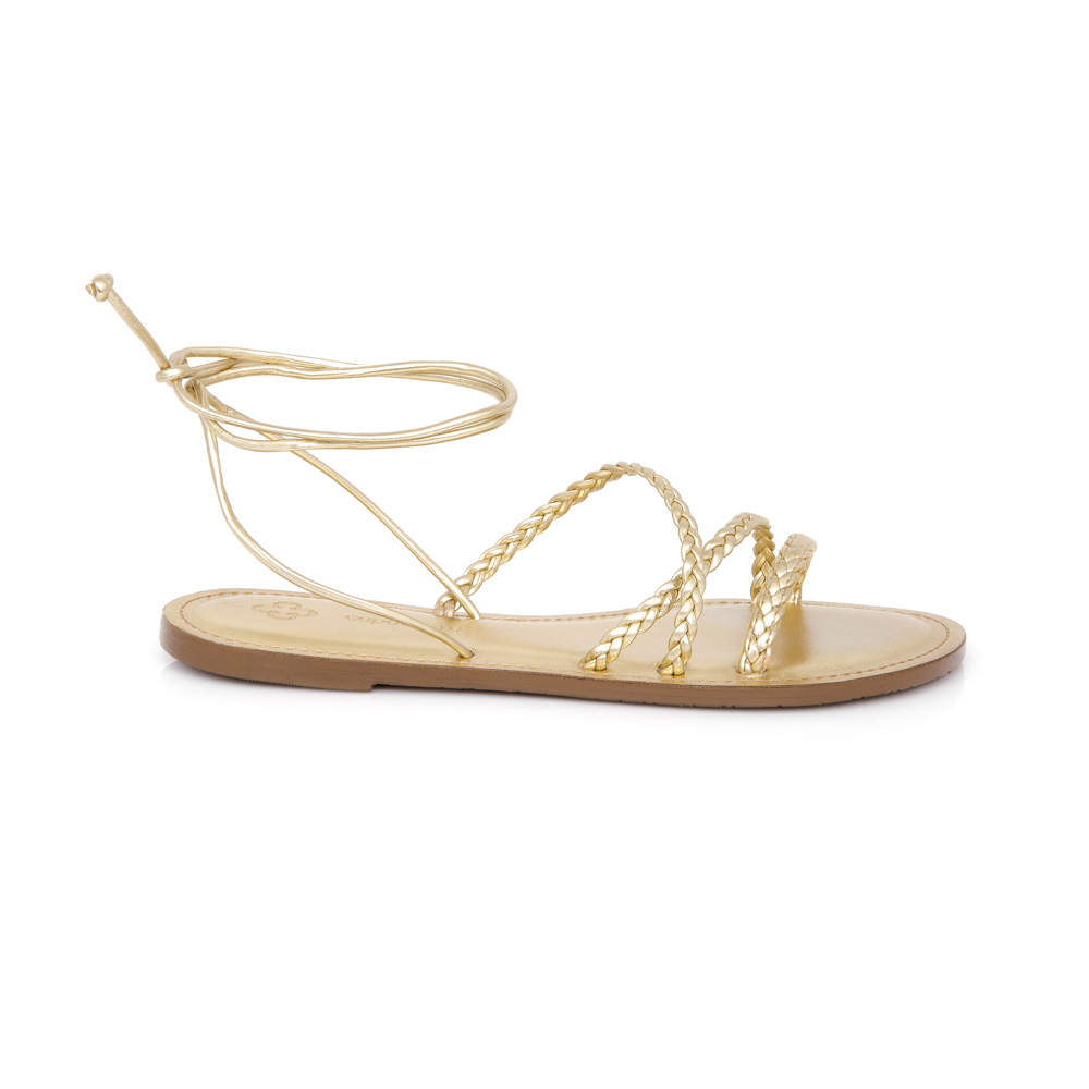 SAND&Aacute;LIA RASTEIRA DOURADA AMARRA&Ccedil;&Atilde;O TRAN&Ccedil;ADA image number 0