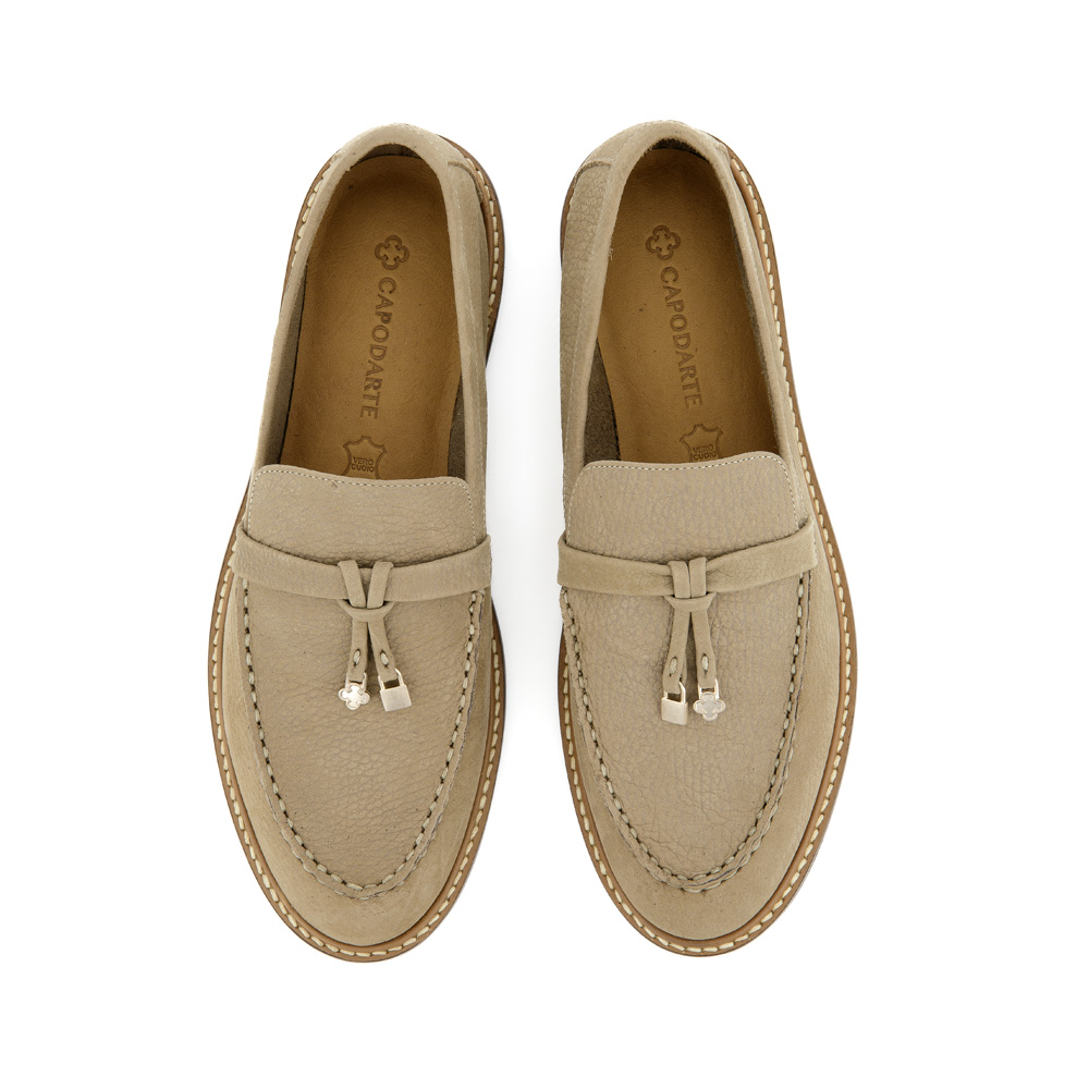 LOAFER MOCASSIM VERDE ALBERO COURO NOBUCK image number 4