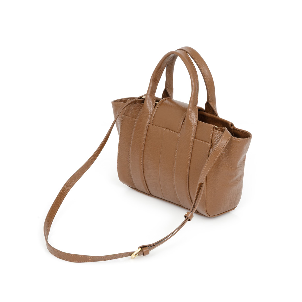 BOLSA TIRACOLO CARAMELO DE COURO TOTE image number 2