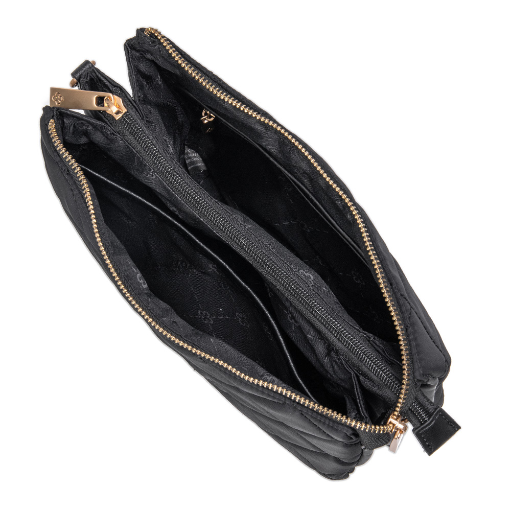BOLSA PRETA NYLON TRANSVERSAL SHOULDER image number 4