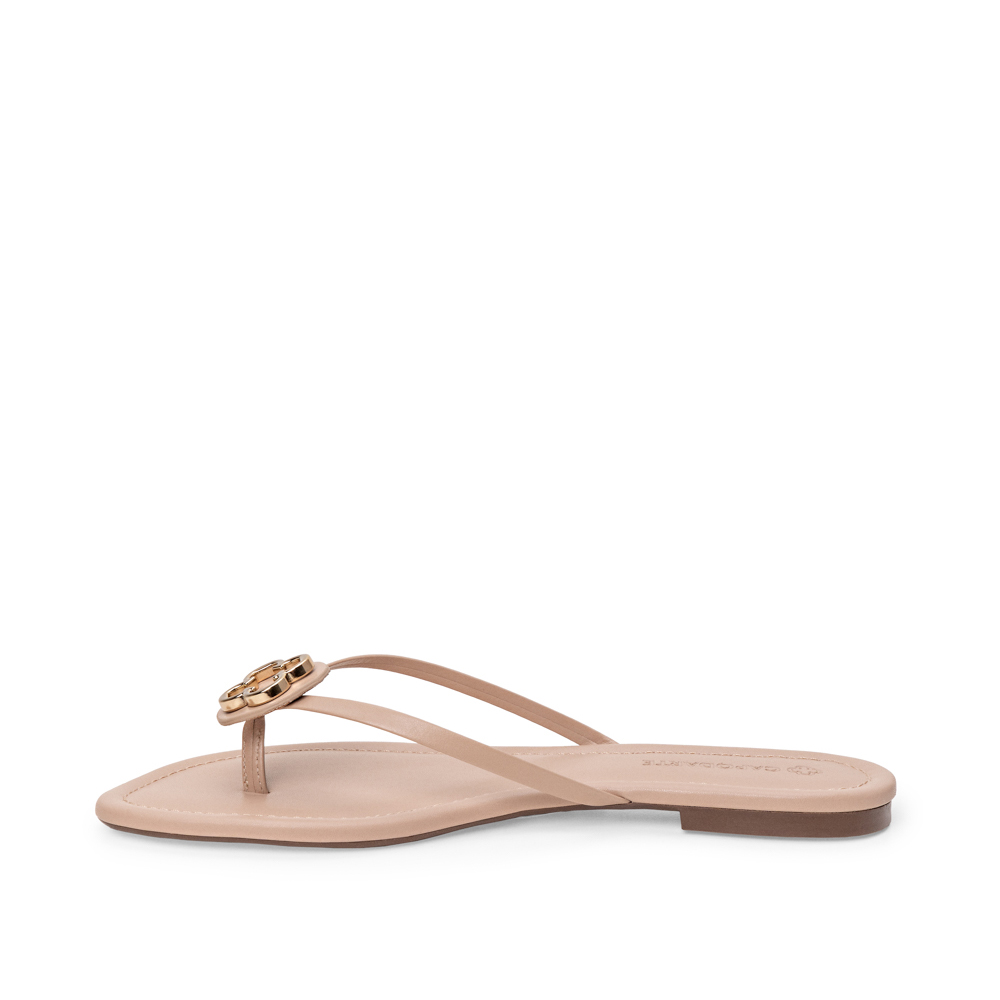 CHINELO RASTEIRA NUDE SEDA DE COURO image number 2