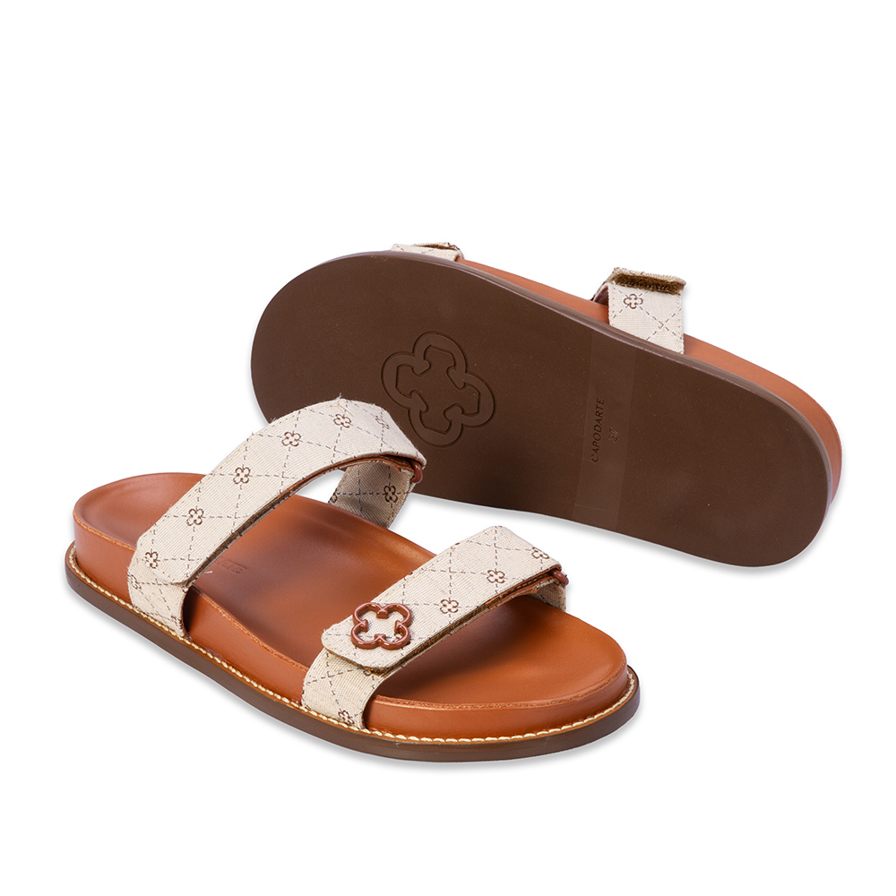 PAPETE BEGE MONOGRAMA COM VELCRO image number 3