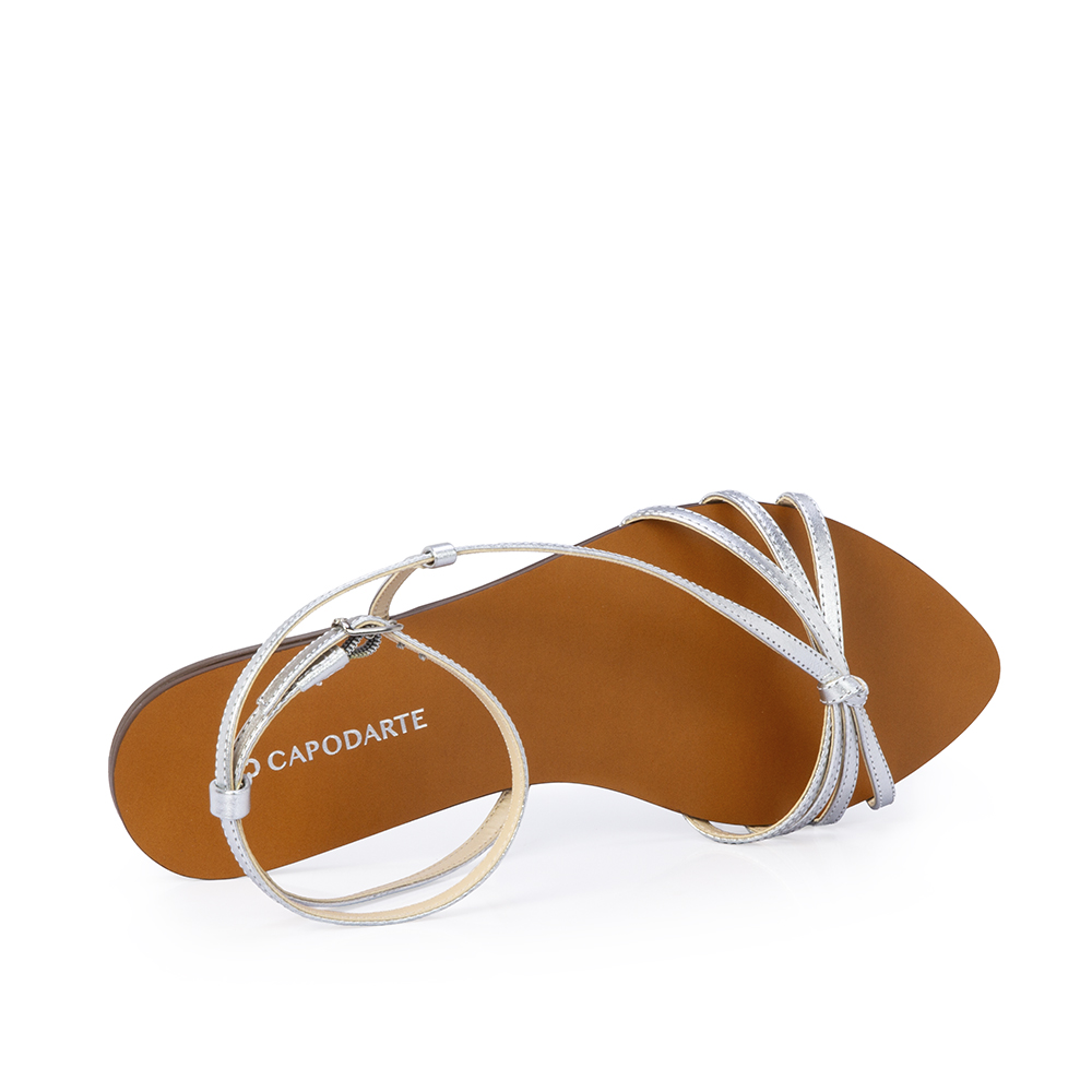 SANDÁLIA RASTEIRA COURO PRATA image number 4