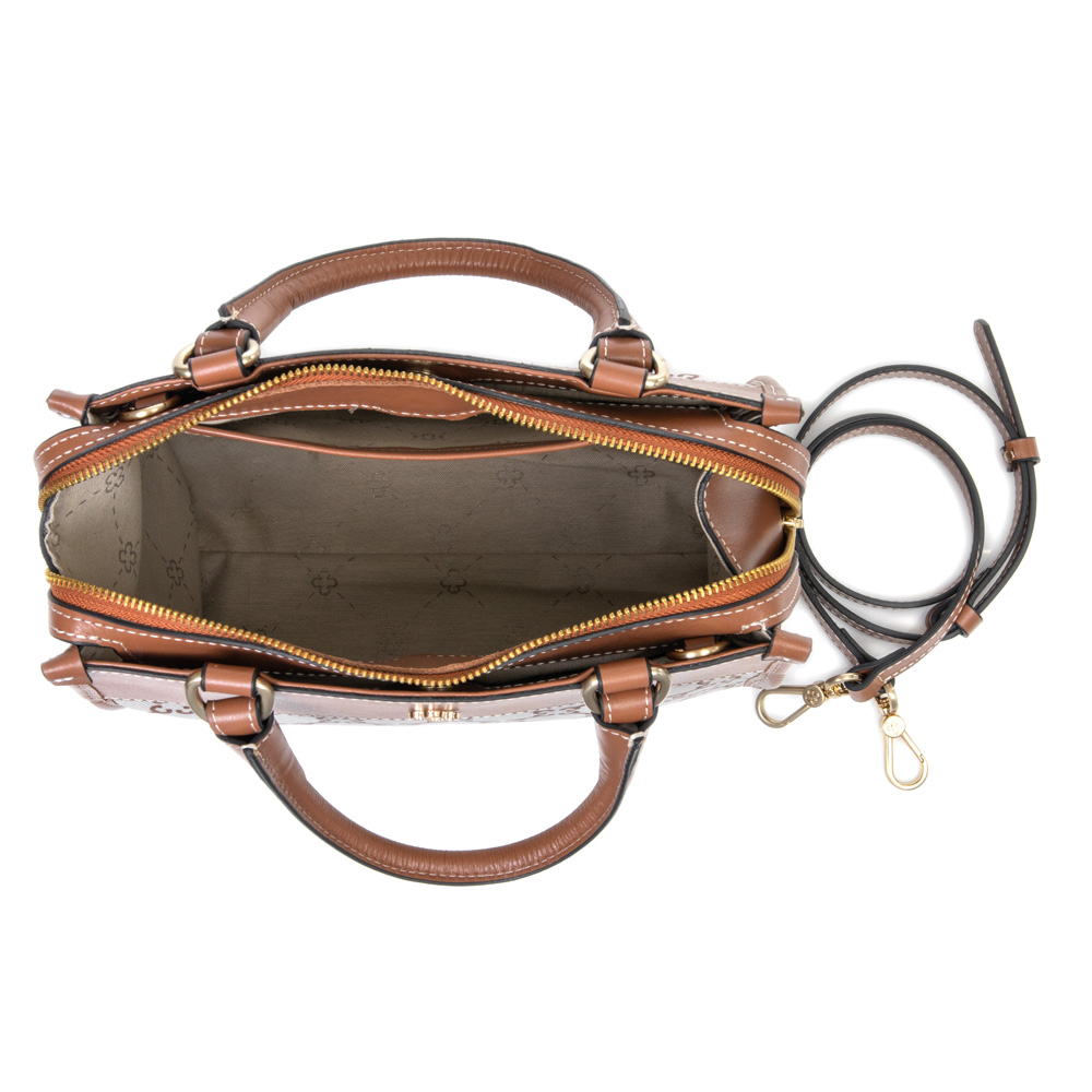 BOLSA TOTE CARAMELO MONOGRAMA ALÇA TIRACOLO image number 4