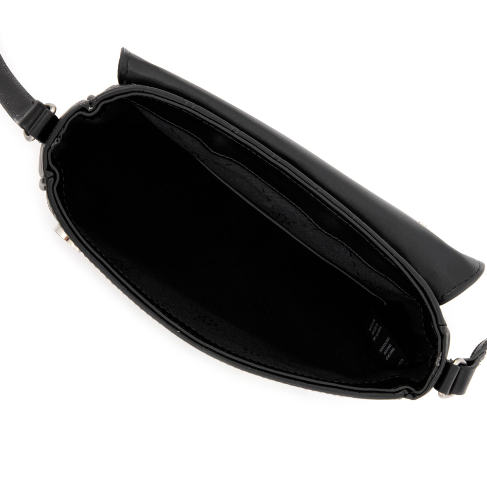 BOLSA PEQUENA TIRACOLO PRETA MONOGRAMA image number 4