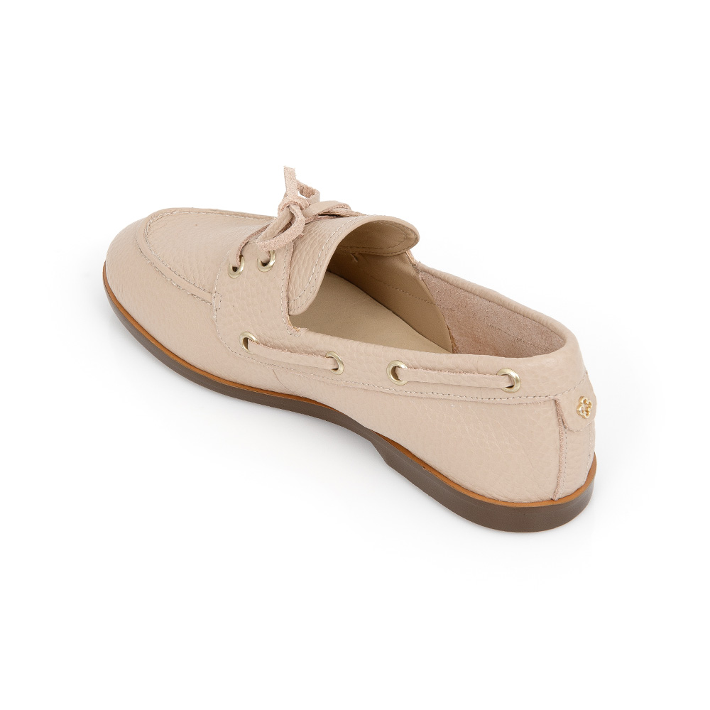 LOAFER MOCASSIM NUDE SEDA DE COURO image number 2