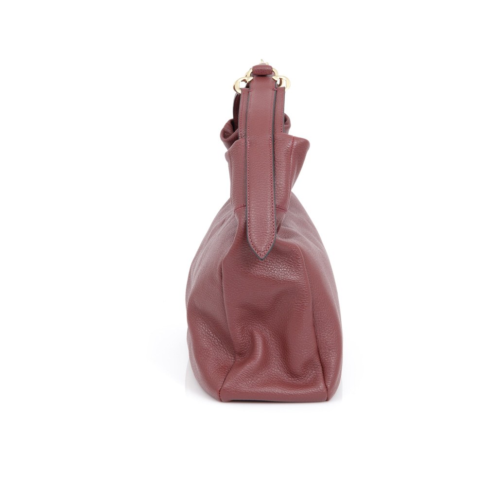 BOLSA CAPODARTE COURO BORGONHA HOBO image number 1