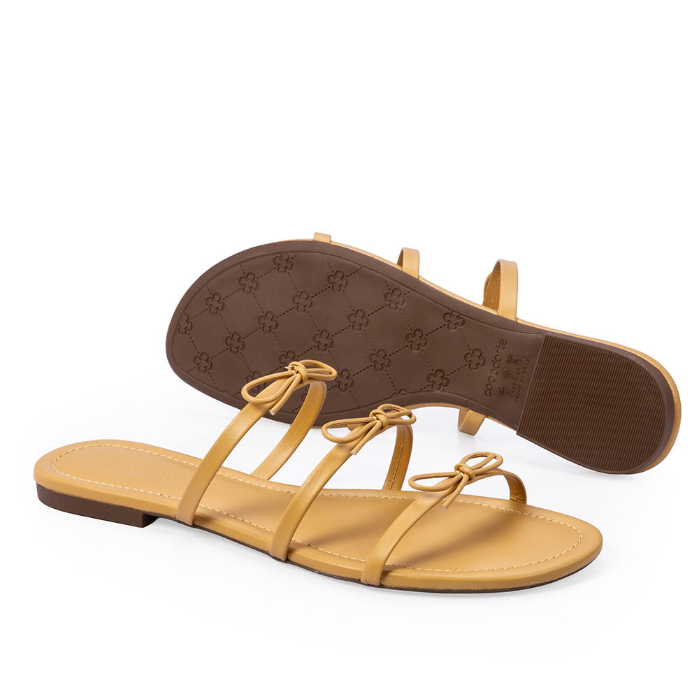 CHINELO RASTEIRO COURO BEGE SAVANA COM LA&Ccedil;OS image number 3