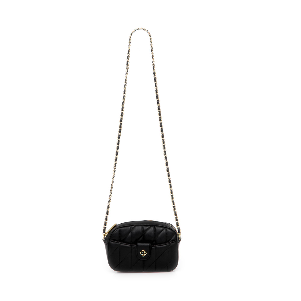 BOLSA SHOULDER BAG PRETA MATELASSÊ ALÇA CORRENTE image number 3