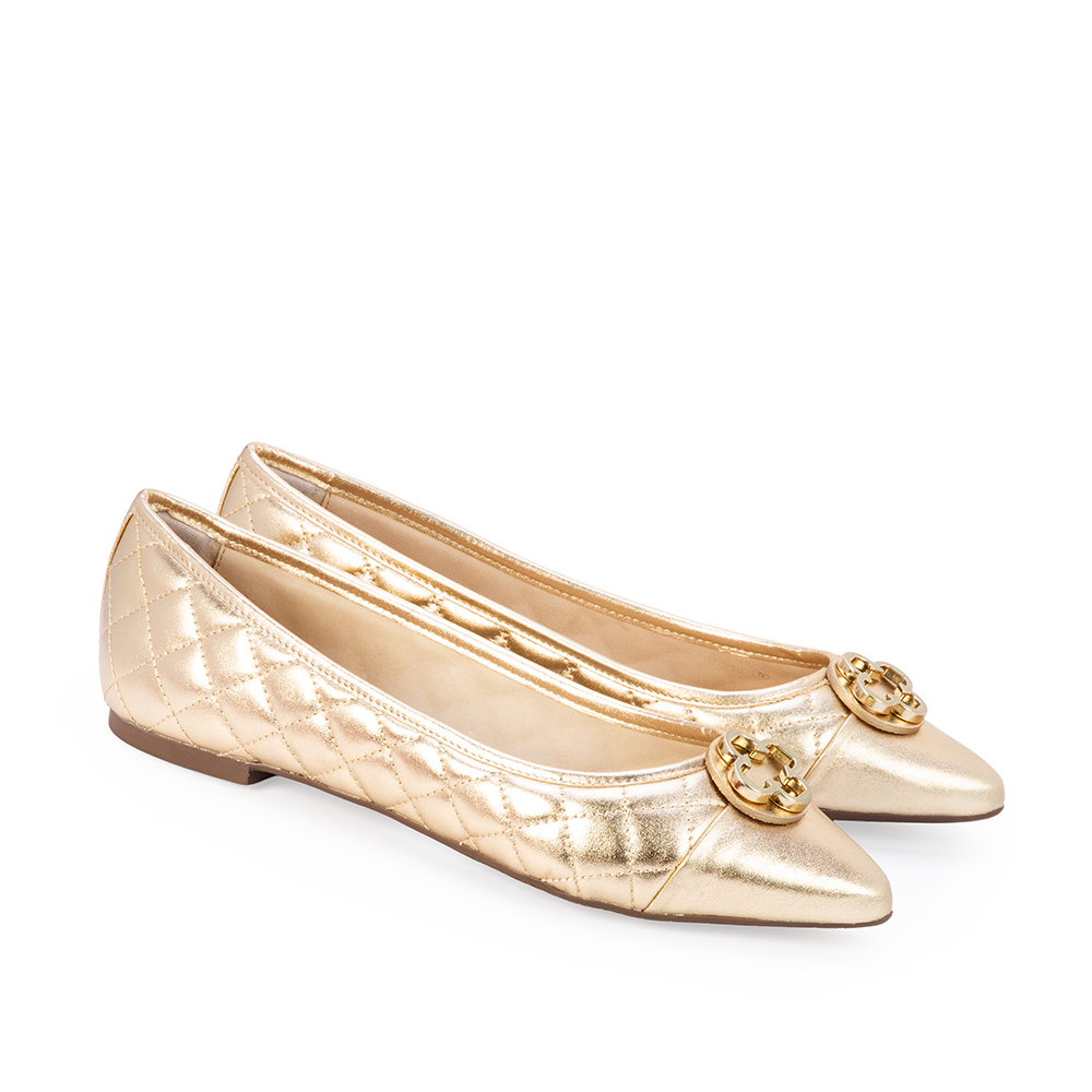 SAPATILHA BICO FINO DOURADA CATHERINE image number 1