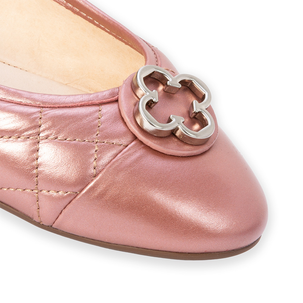 SAPATILHA CATHERINE MODERNIT&Aacute; ROSA MALVA DE COURO MATELASS&Ecirc; image number 2