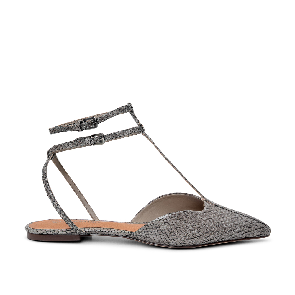 SAND&Aacute;LIA RASTEIRA SLINGBACK CINZA PETRA DE COURO image number 0