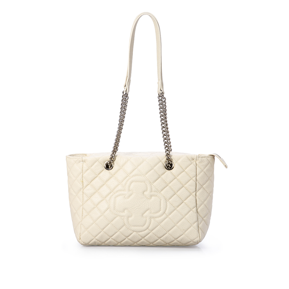 BOLSA BEGE VANILLA DE COURO MATELASS&Ecirc; HOBO image number 1