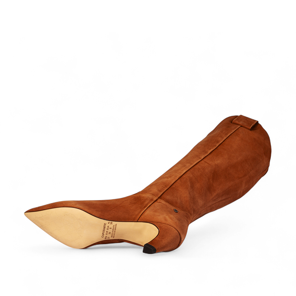 BOTA CANO LONGO CARAMELO DE COURO NOBUCK image number 3