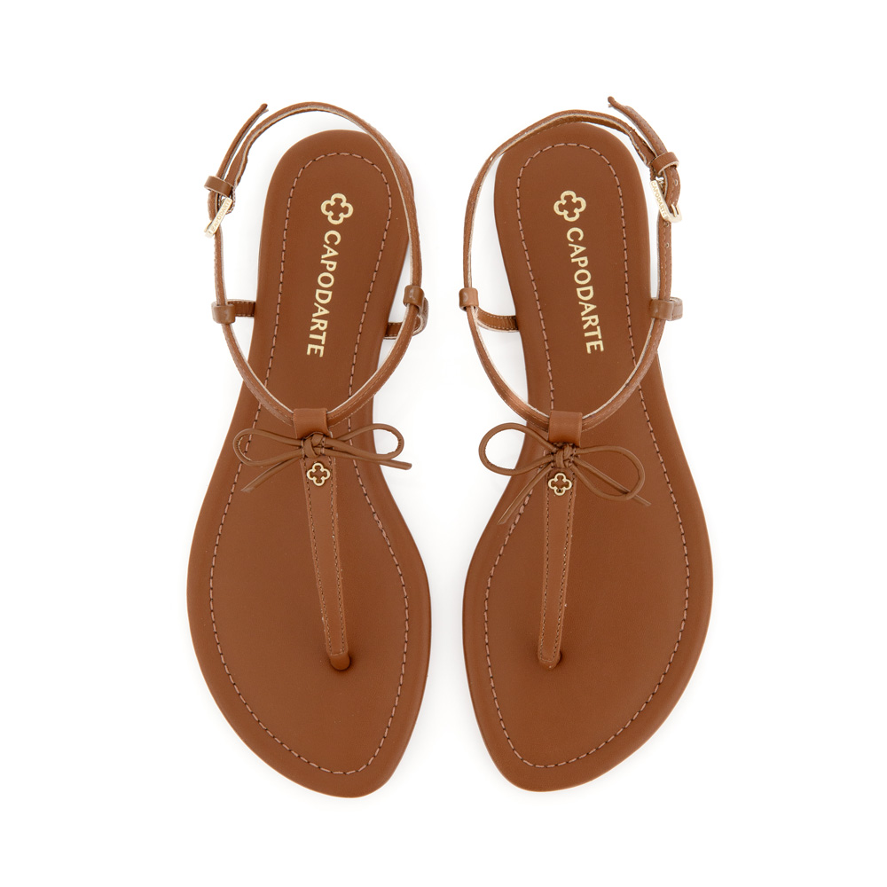 SAND&Aacute;LIA RASTEIRA CARAMELO MOGNO SOFT COM LA&Ccedil;O image number 4