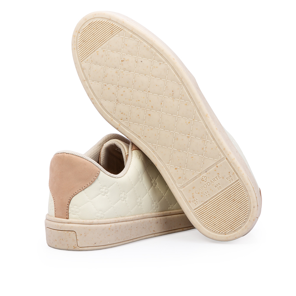 T&Ecirc;NIS FEMININO BRANCO DUNA DE COURO AMARRA&Ccedil;&Atilde;O MONOGRAMA image number 3