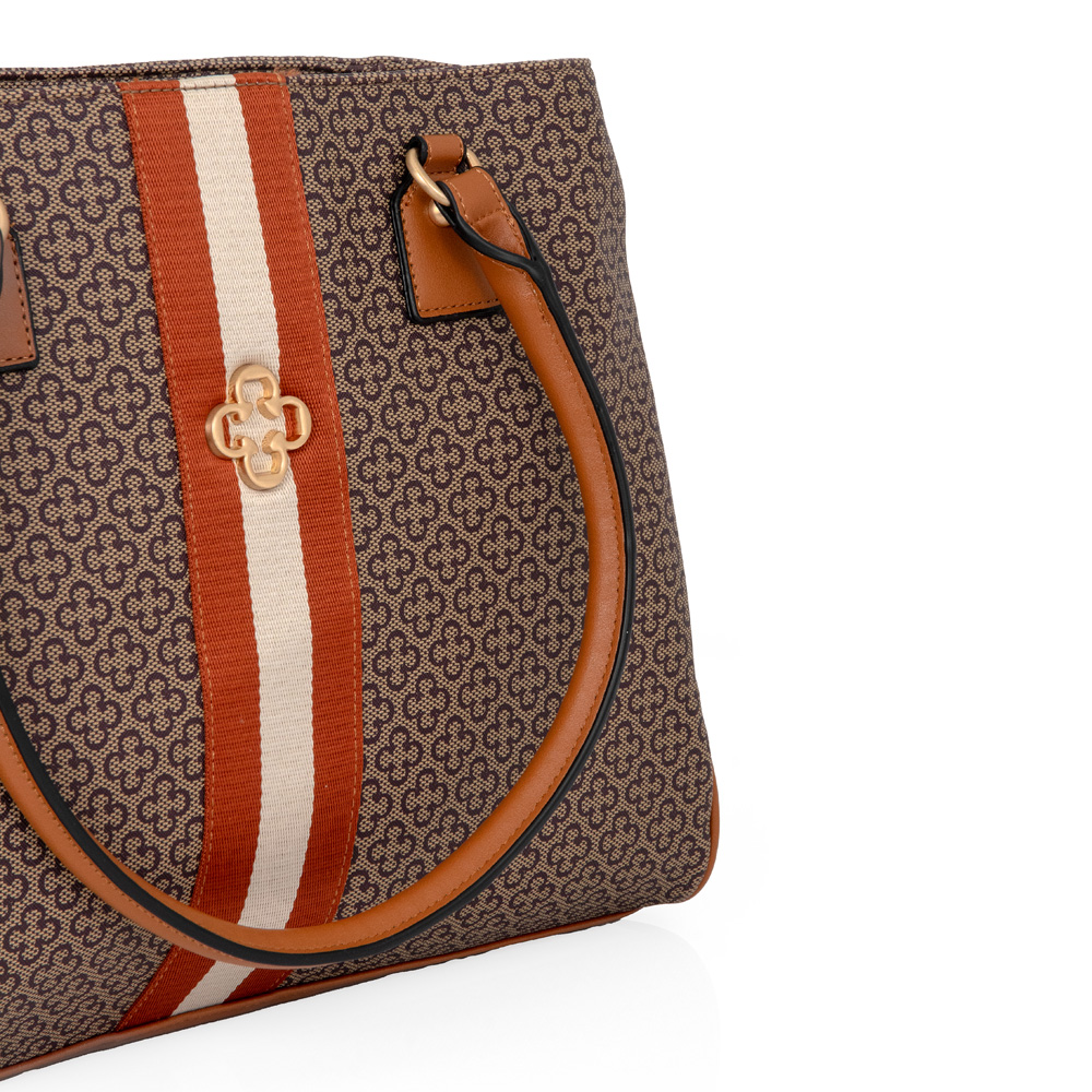 BOLSA SHOPPER GRANDE BEGE MONOGRAMA image number 4
