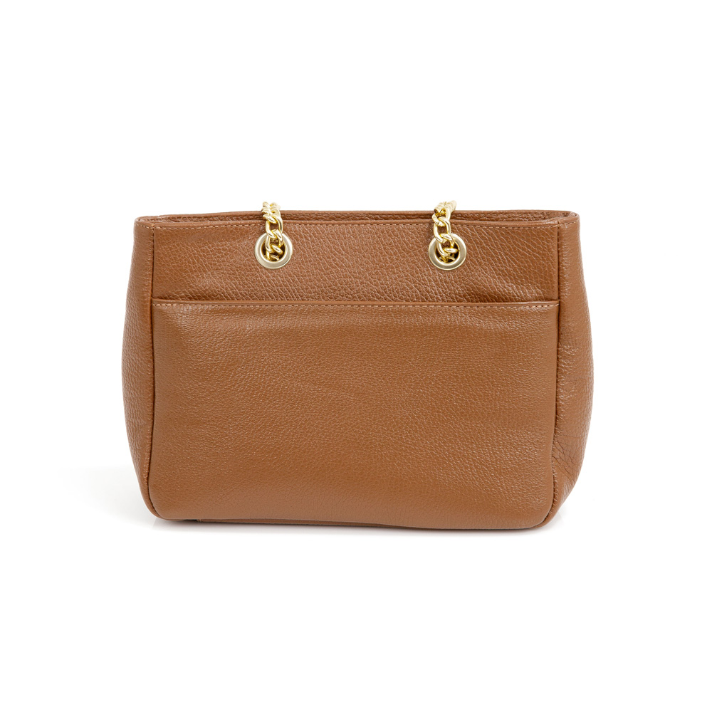 BOLSA TIRACOLO CARAMELO DE COURO SHOULDER BAG image number 3