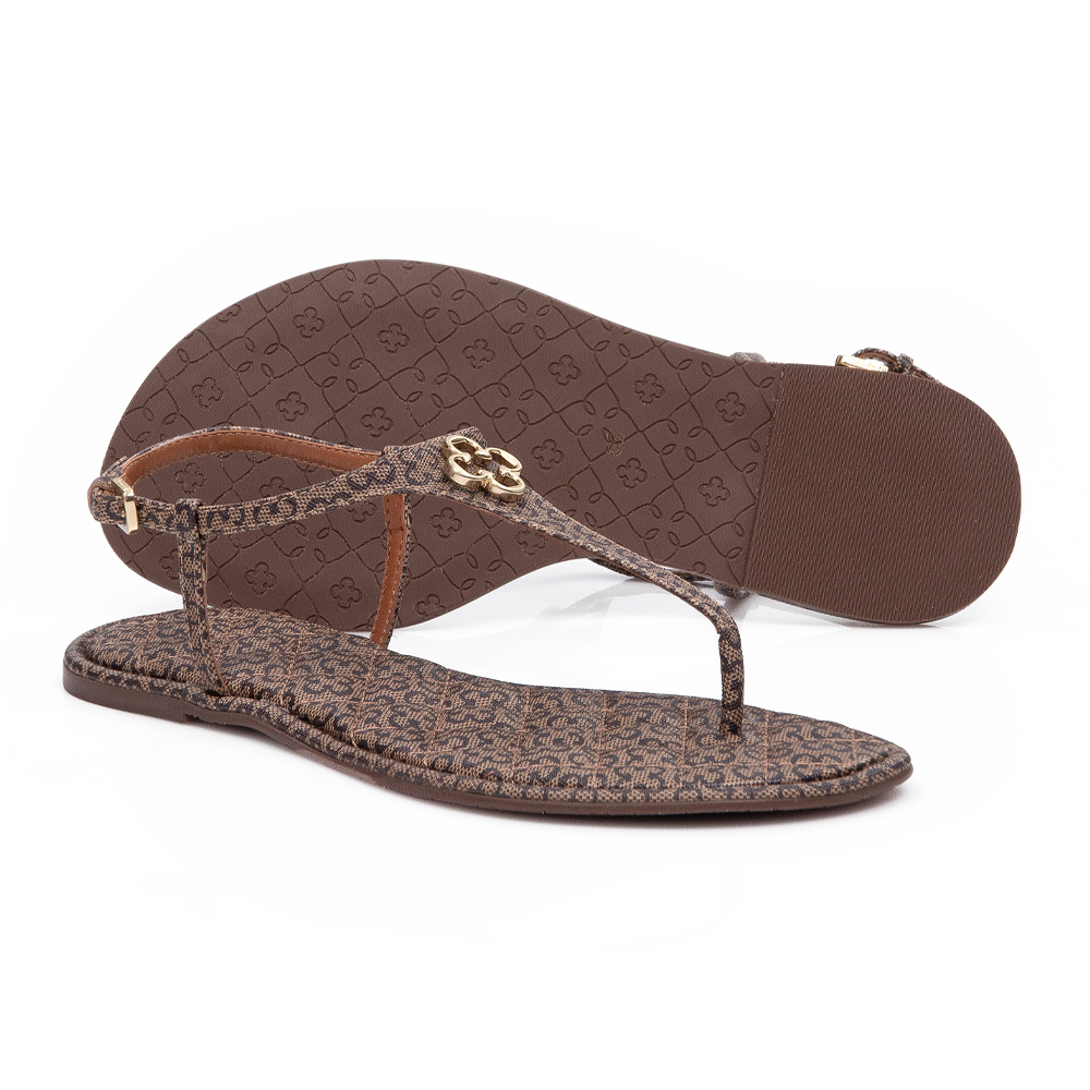 SAND&Aacute;LIA RASTEIRA BEGE MONOGRAMA image number 3