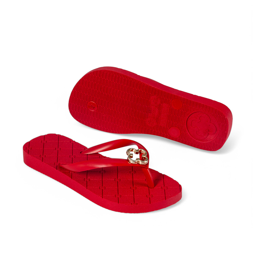 CHINELO INFANTIL VERMELHO RUBI MONOGRAMA image number 3