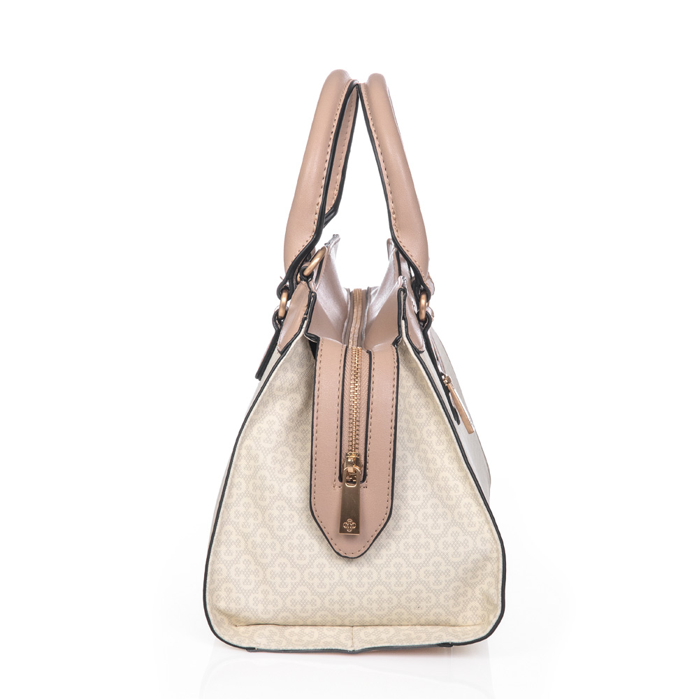 BOLSA BRANCA E NUDE MONOGRAMA TOTE image number 1