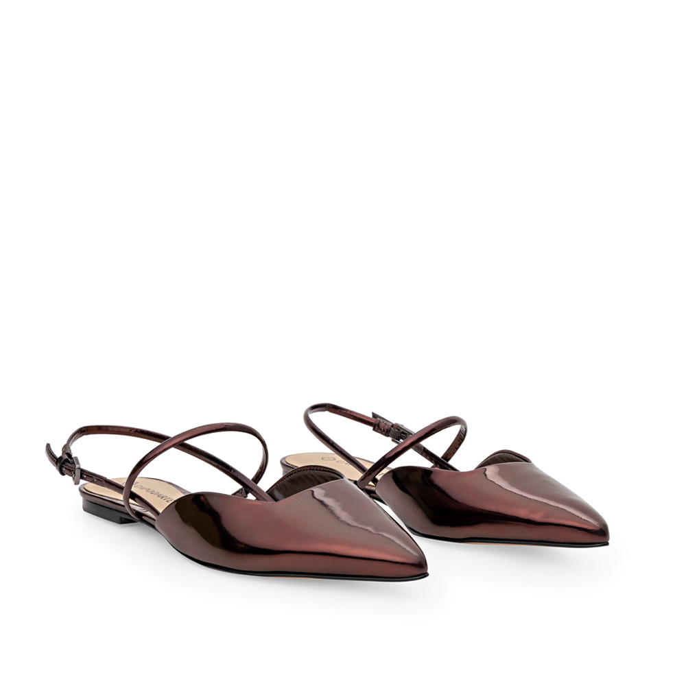 SAPATILHA SLINGBACK MARROM DE COURO SPECCHIO image number 1