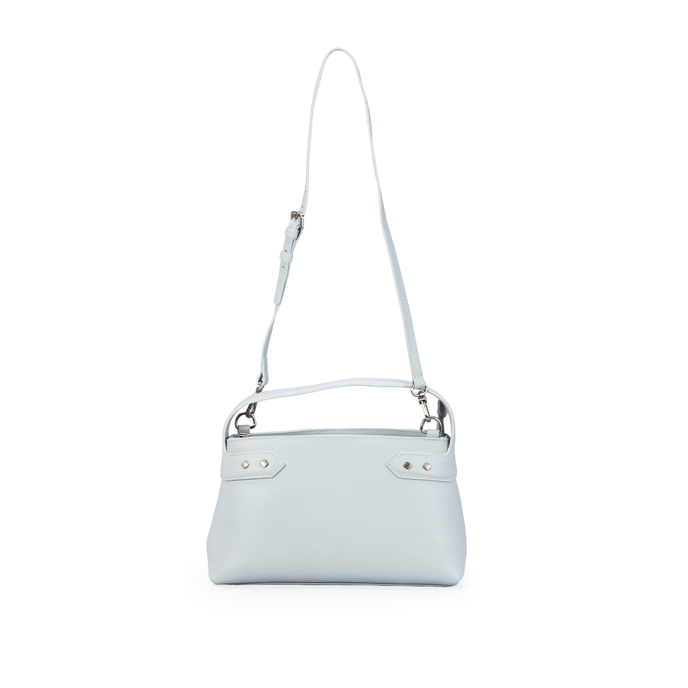 BOLSA M&Eacute;DIA AZUL TURMALINA DE COURO TOTE image number 1