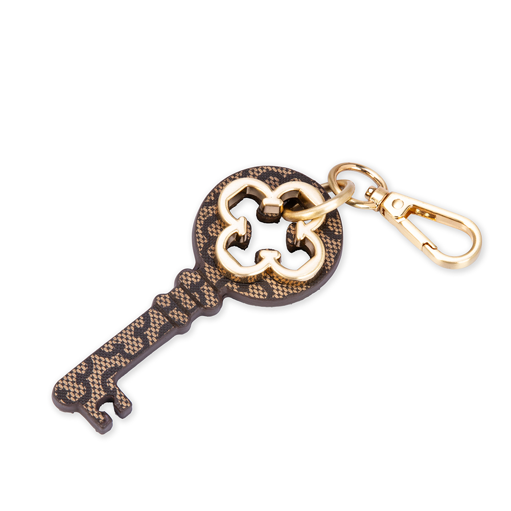 KIT CHAVEIRO + PORTA CART&Atilde;O CARAMELO MONOGRAMA image number 3