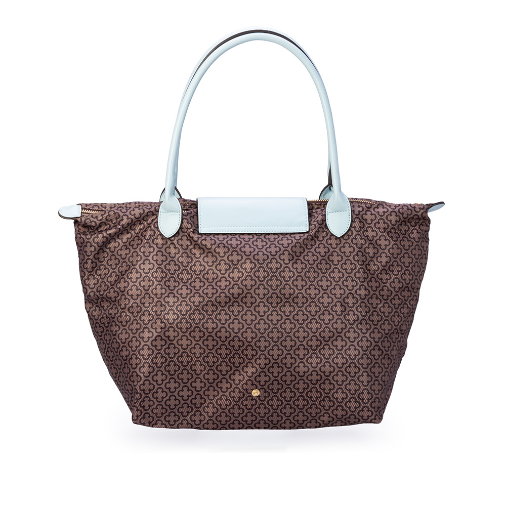 BOLSA SHOPPER AZUL MONOGRAMA image number 2