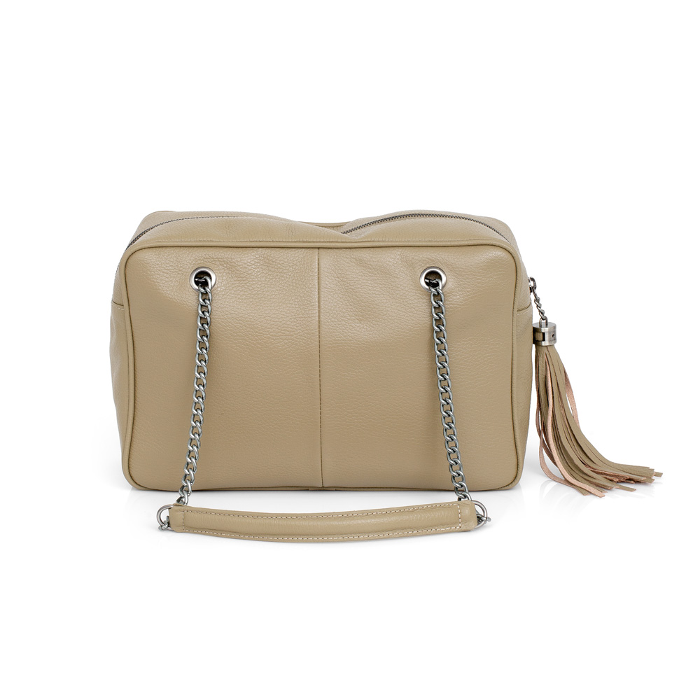 BOLSA SHOPPER VERDE ALBERO DE COURO image number 2