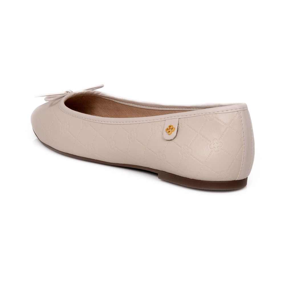 SAPATILHA BEGE R&Aacute;FIA MONOGRAMA LA&Ccedil;O image number 2