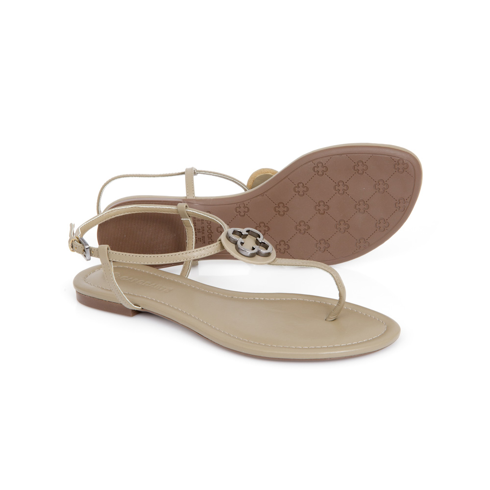 SAND&Aacute;LIA RASTEIRA DE COURO VERDE ALBERO image number 3