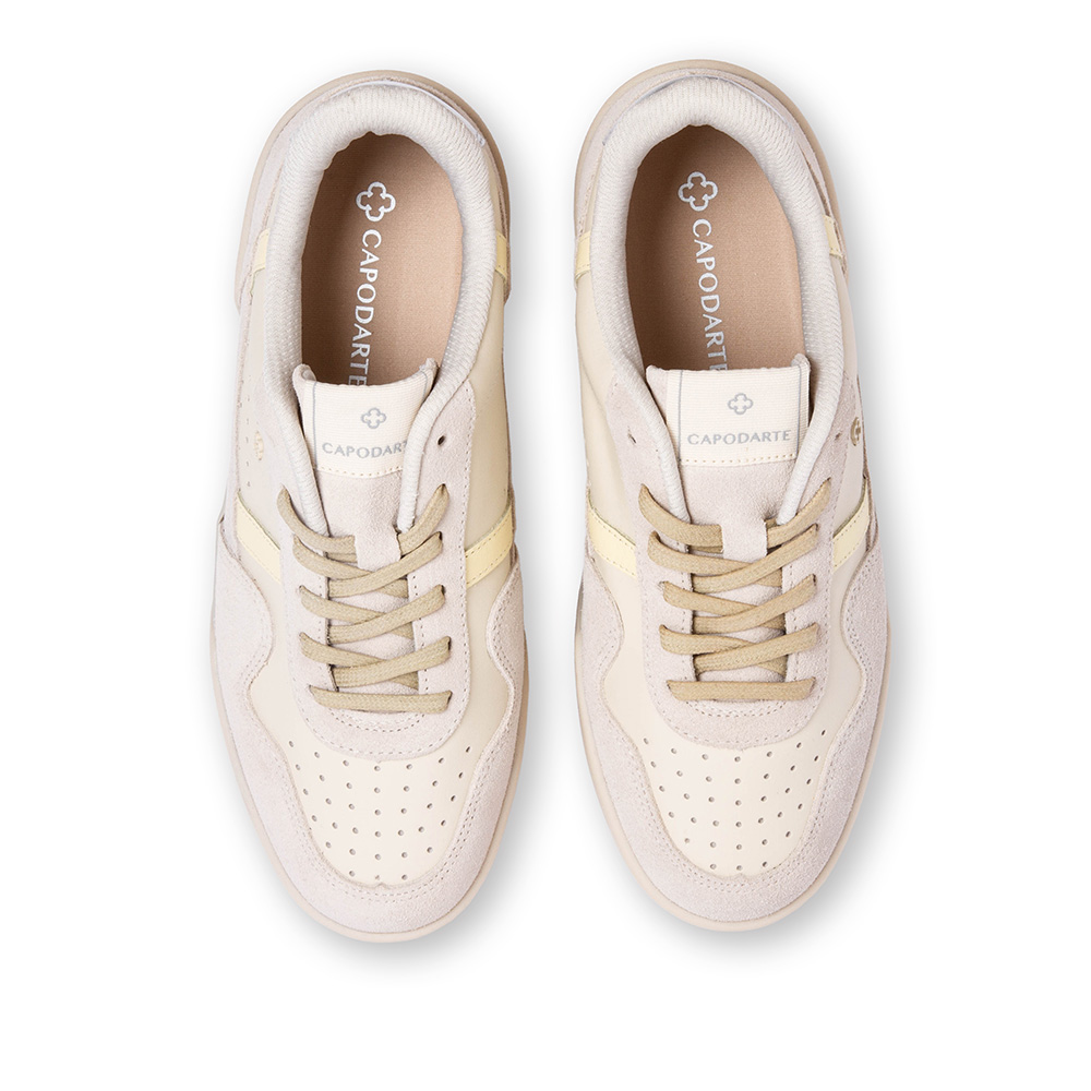 T&Ecirc;NIS FEMININO CREME BRULLE DE COURO AMARRA&Ccedil;&Atilde;O image number 4