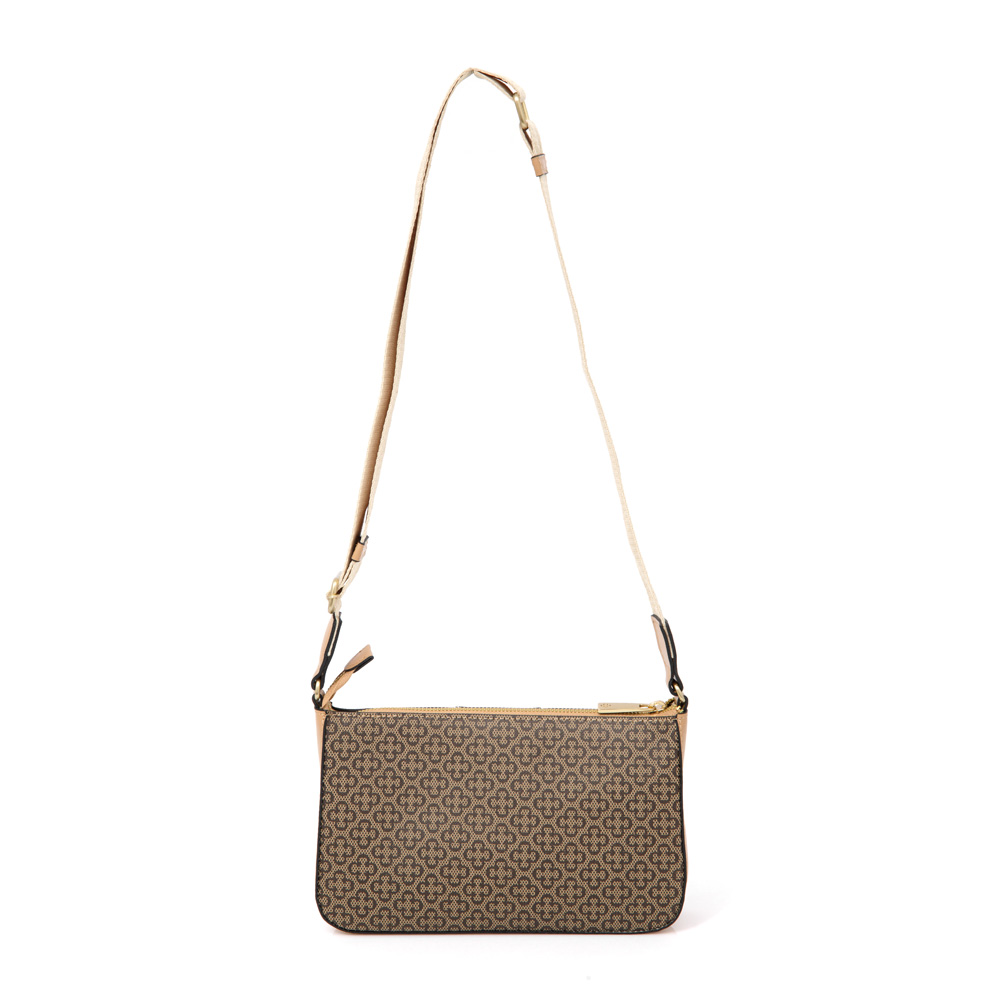BOLSA PEQUENA BEGE RÁFIA MONOGRAMA SHOULDER BAG image number 2