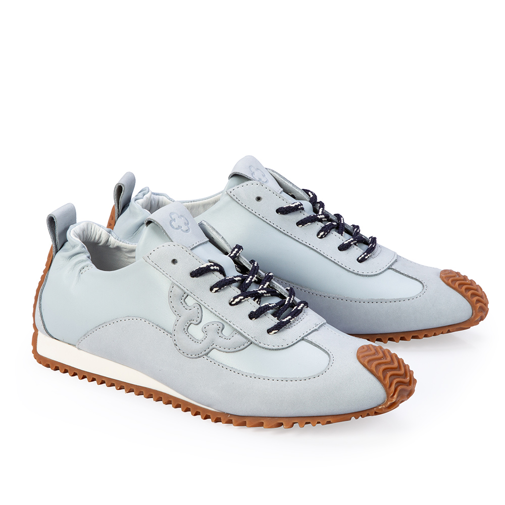 T&Ecirc;NIS SNEAKERS FEMININO AZUL TURMALINA COURO AMARRA&Ccedil;&Atilde;O image number 3