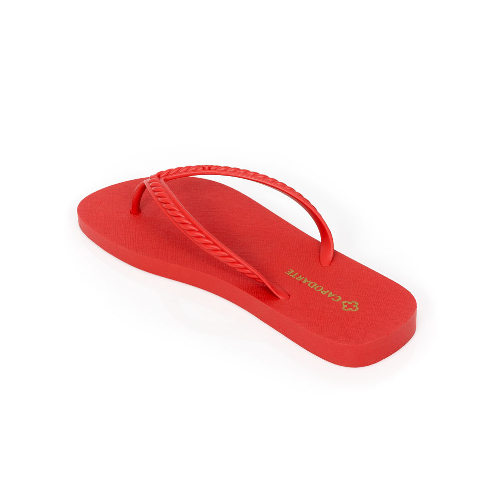 CHINELO DE DEDO VERMELHO RUBI TRAMADO image number 2