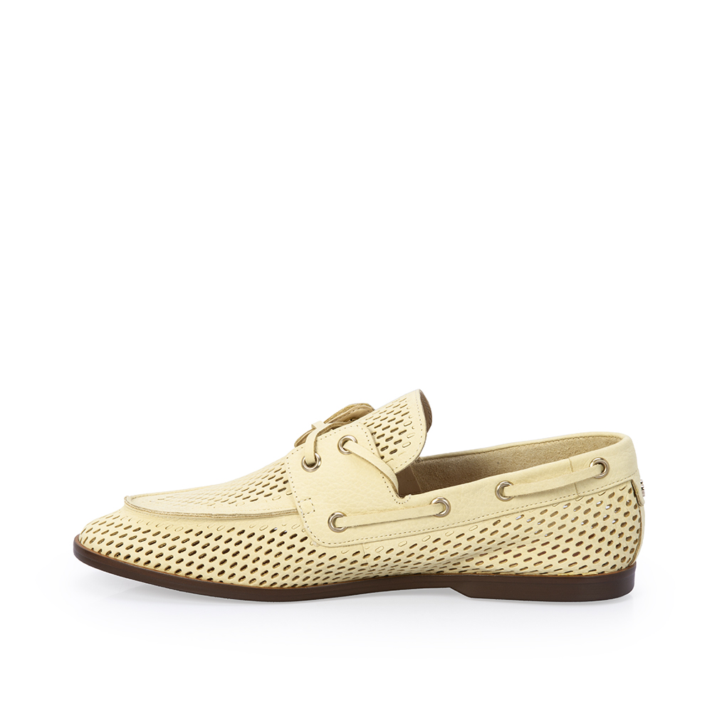 LOAFER MOCASSIM CREME BRULLE DE COURO NOBUCK image number 2