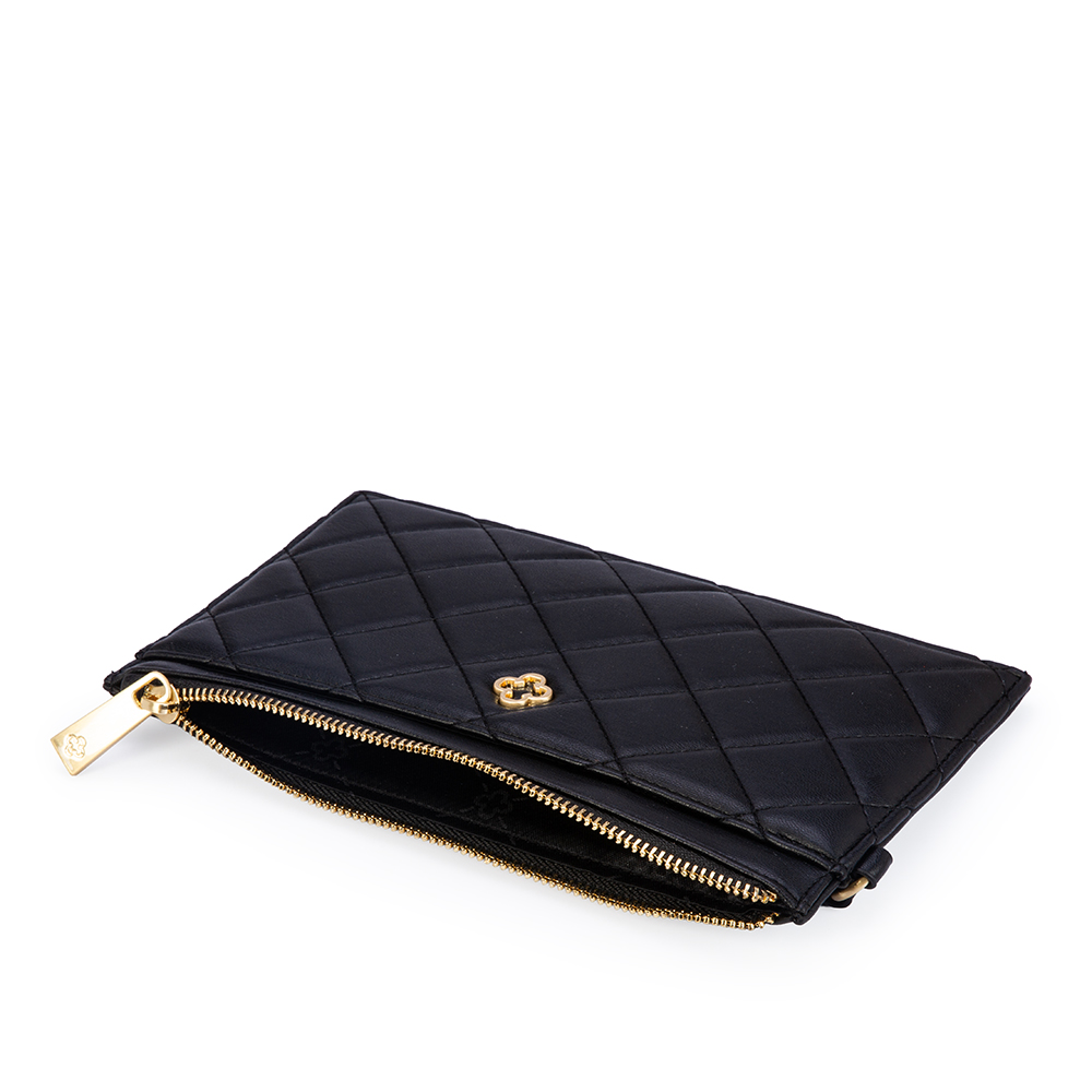 CARTEIRA PRETA MATELASS&Ecirc; COM Z&Iacute;PER image number 3