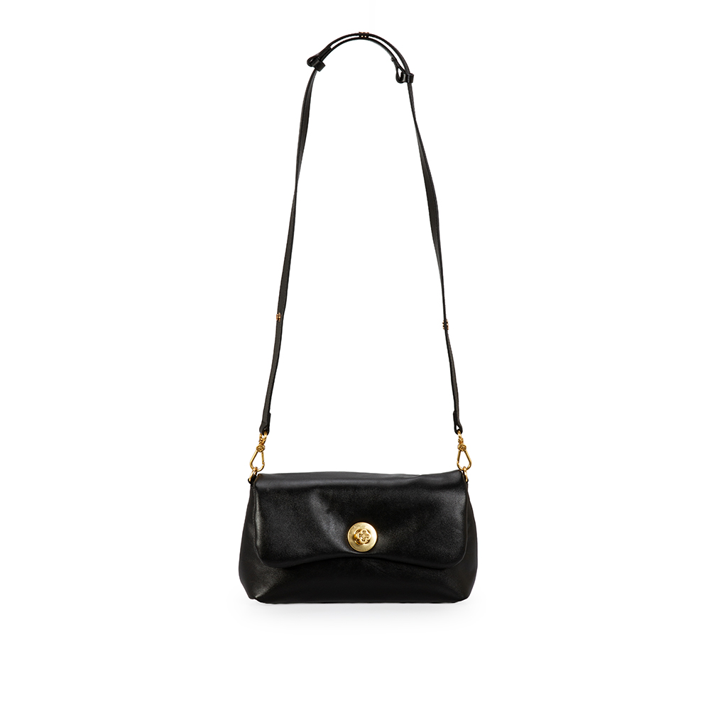 BOLSA SHOULDER BAG COURO PRETA image number 1