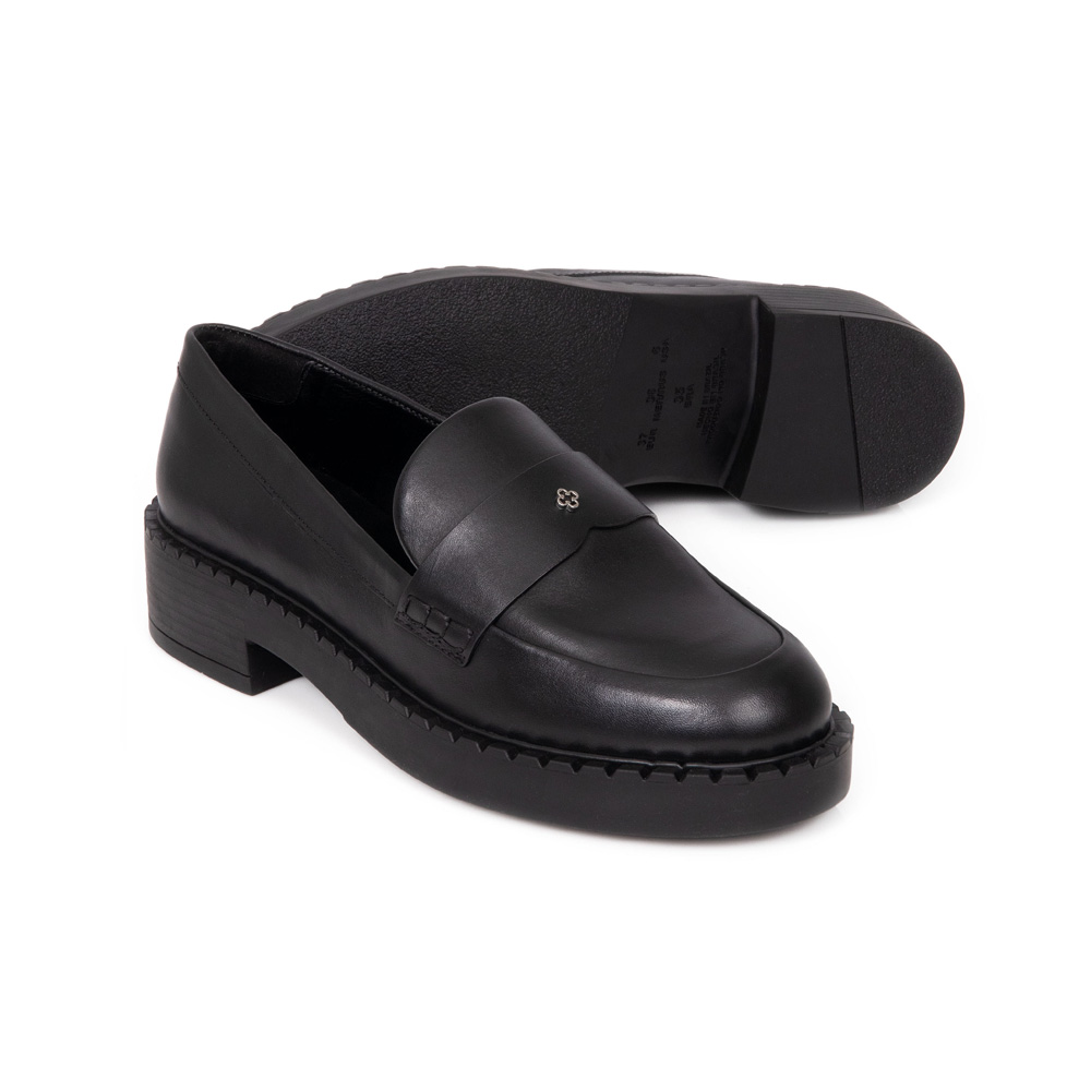 LOAFER MOCASSIM PRETO DE COURO image number 3