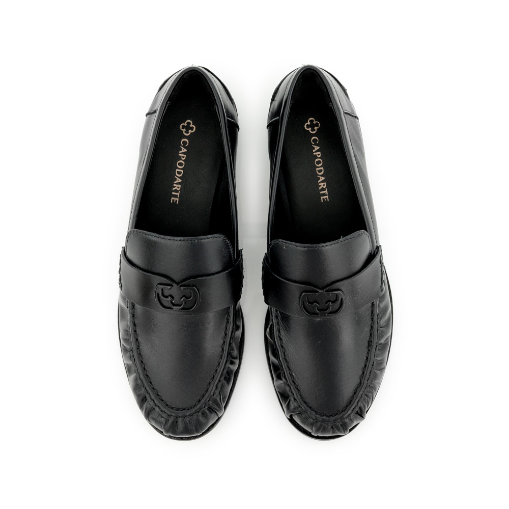 LOAFER MOCASSIM PRETO DE COURO image number 4